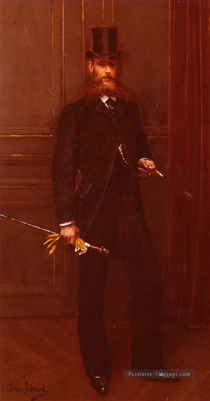 Portrait DUn Homme Elégant Jean Béraud Peintures à l'huile